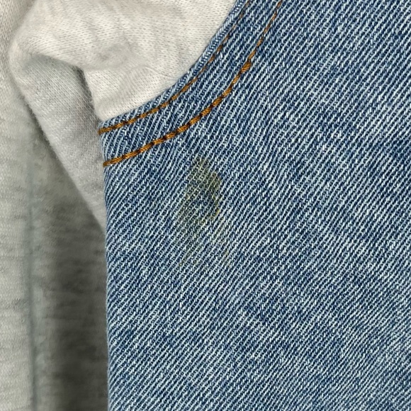 Brooklyn Cloth Mens Jean Jacket Sweatshirt Hoodie Large - Picture 7 of 7